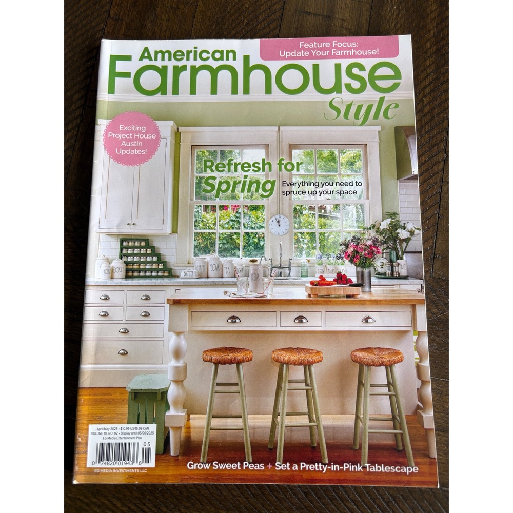 American Farmhouse Style Fleamarket Magazine April May 2025‎ Spring Tablescape